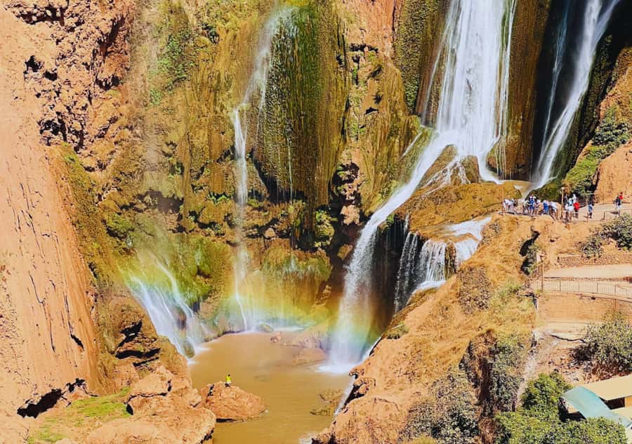 Marrakech: Day Tour to Ouzoud Waterfalls with Boat Trip - The basin boat ride and waterfall spray