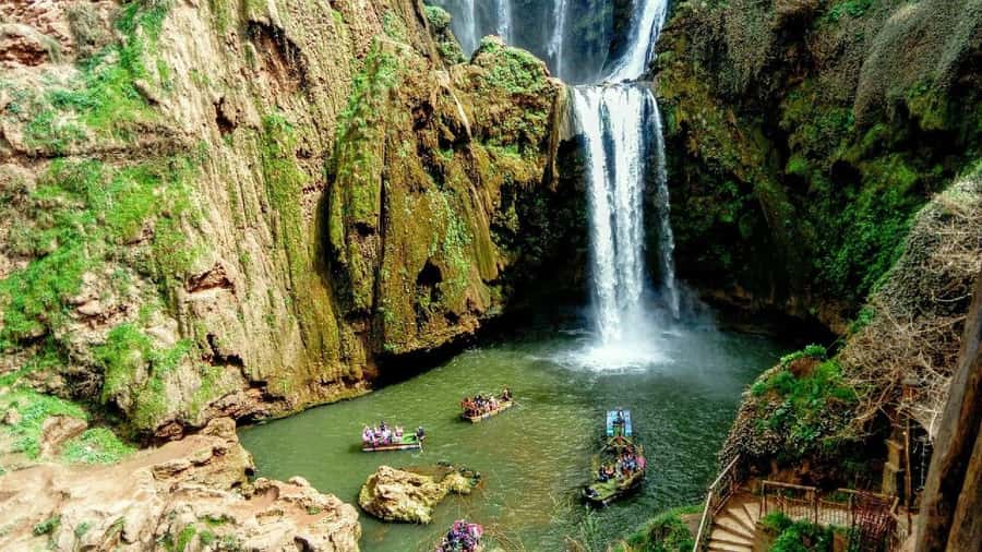Marrakech: excursion ouzoud waterfall - Walking, Lunch, and the Boat Near the Falls