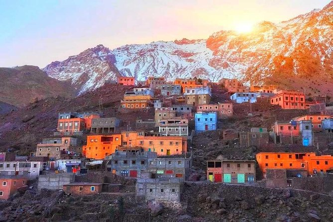 Marrakech High Atlas mountains 3 Valleys waterfalls & Camel Ride - Aroumd Village and tea with a Berber family