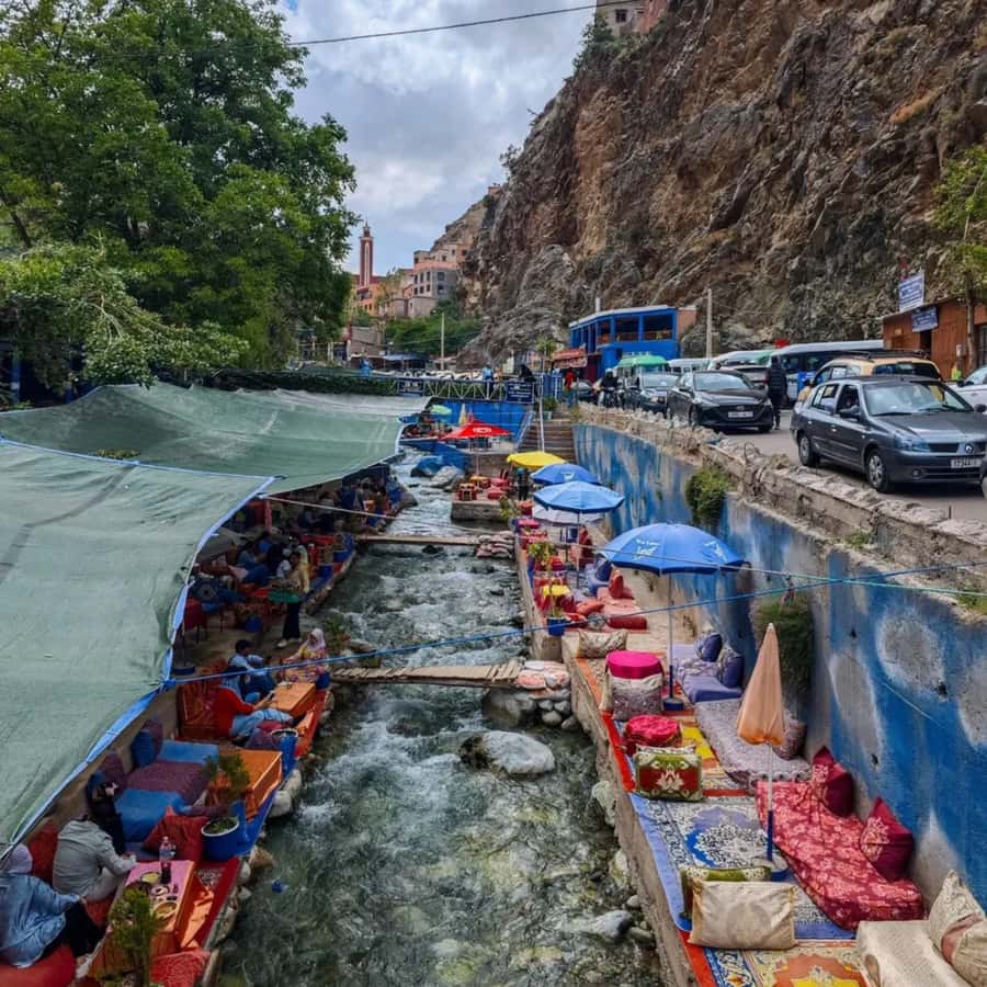Marrakech: Ourika Valley, Atlas Mountains & Waterfalls Tour - Argan oil, pottery, and local crafts