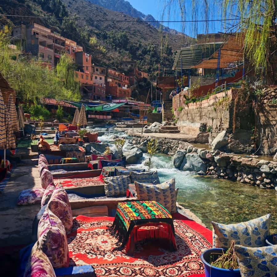 Marrakech: Ourika Valley, Atlas Mountains & Waterfalls Tour - A first look at the valley