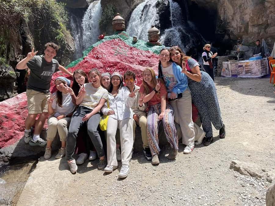 Marrakech: Ourika Valley Trip with Waterfall Hike & Lunch - The cooperative stop and the first mountain views