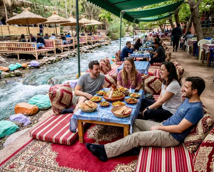 Marrakesh: Ourika Waterfalls, Atlas Mountains, Lunch + Guide - Meeting women at the Amal Ourika cooperative