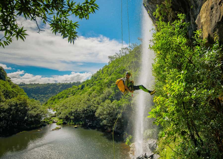 Mauritius: Tamarind Falls Canyoning Adventure - The safety briefing sets the tone