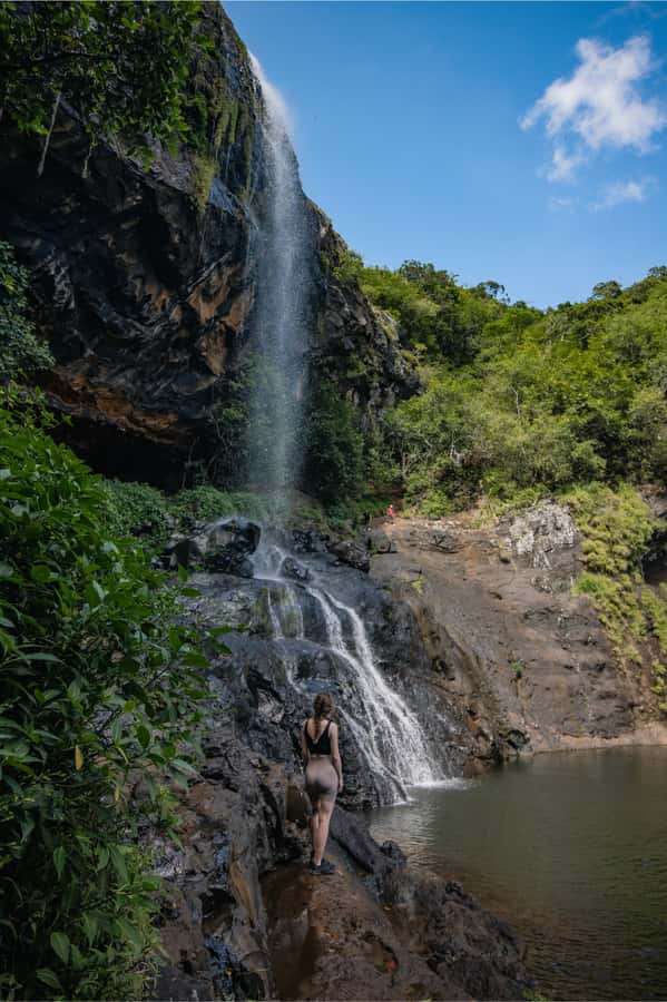 Mauritius: Tamarind Falls Highlights 3-Hour Hiking Trip - The final approach to Tamarind Falls