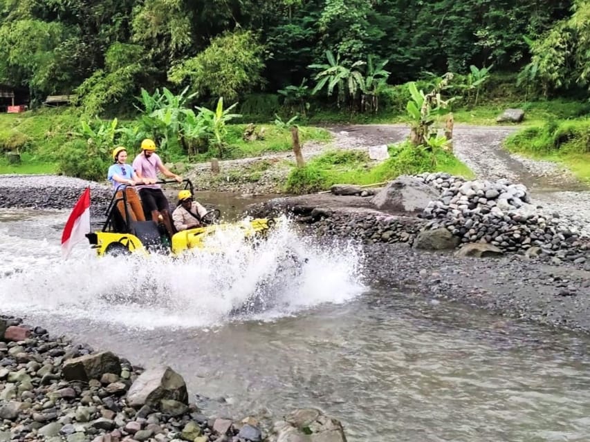 Merapi Volcano 4WD Jeep Tour and Kedung Kayang Waterfall - The Kalikuning River off-road section