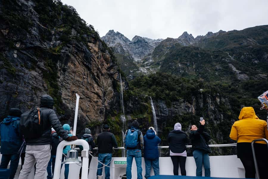 Milford Sound: Waterfalls, Wildlife, and Rainforest Cruise - Cafe, snacks, and the lunch question