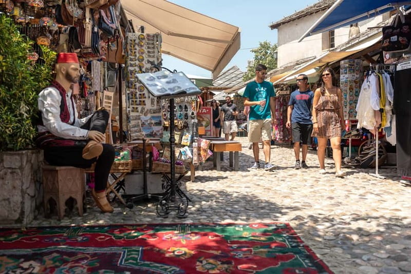 Mostar & Kravice Waterfalls: Guided Day Trip from Dubrovnik - Mostar guided walk: a city of crossings and contrasts