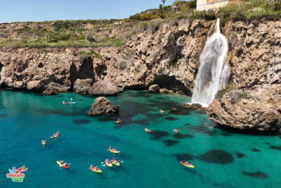Nerja: Free kayaking route (without a tour guide). 2.5-hour tour. Nerja-Maro Waterfall.