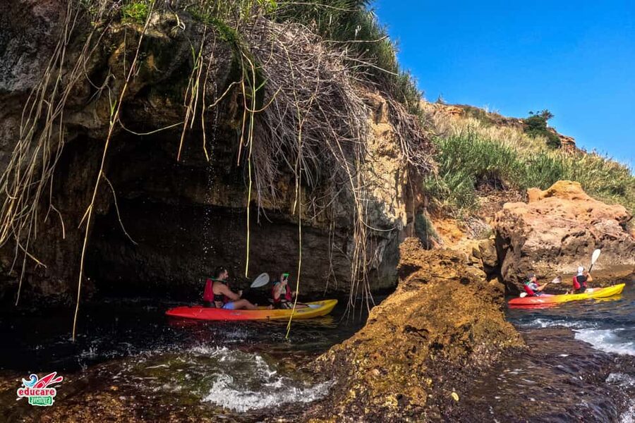 Nerja: Free kayaking route (without a tour guide). 2.5-hour tour. Nerja-Maro Waterfall. - Doncella Waterfall and the cliff route
