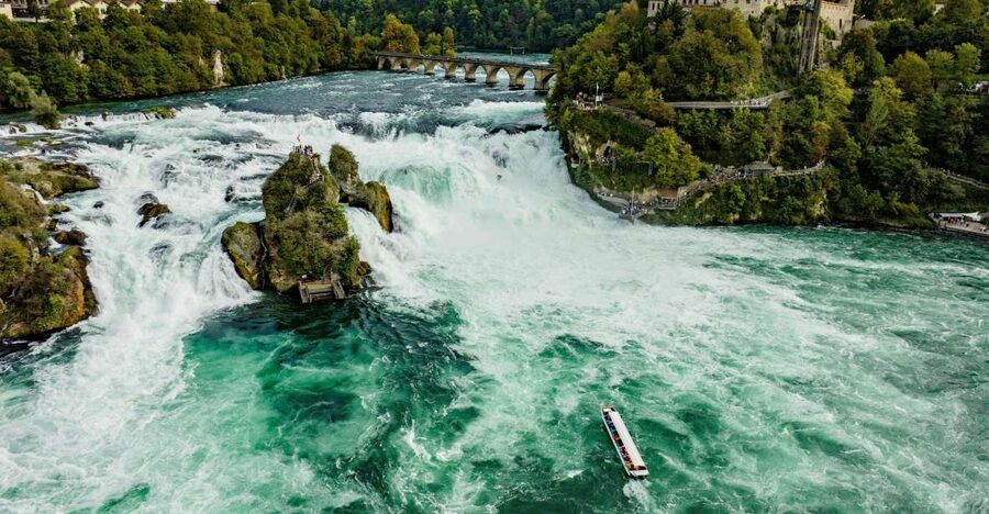 Neuhausen am Rheinfall: Rhine Falls Boat Tour - Following the calm Rhine toward Germany