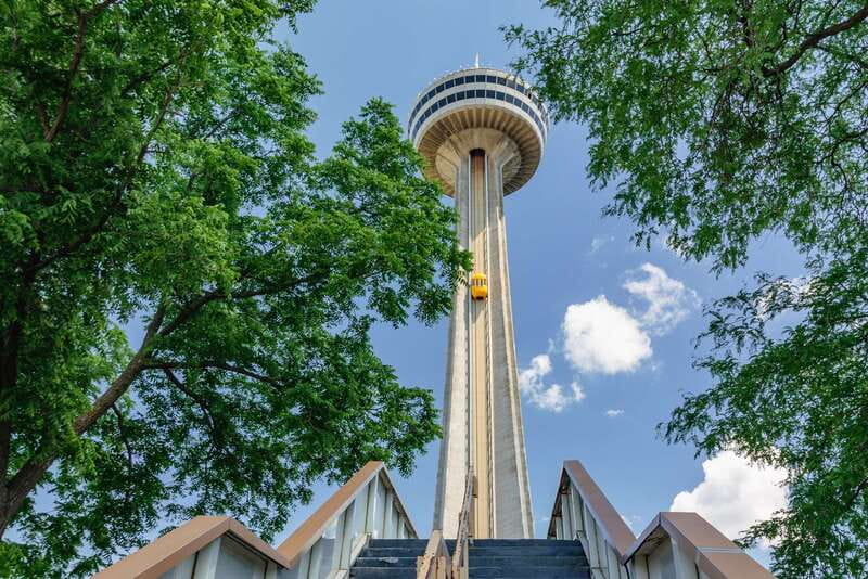 Niagara Falls, Canada: Skylon Tower Observation Deck Ticket - The Yellow-Bug elevator is part of the attraction