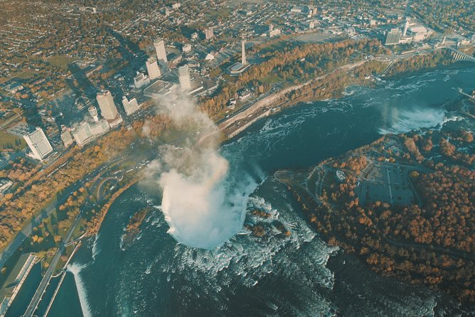 Niagara Falls Canada Tour: Helicopter, Boat, Behind Falls & Lunch - Start above the falls with a 12-minute helicopter ride