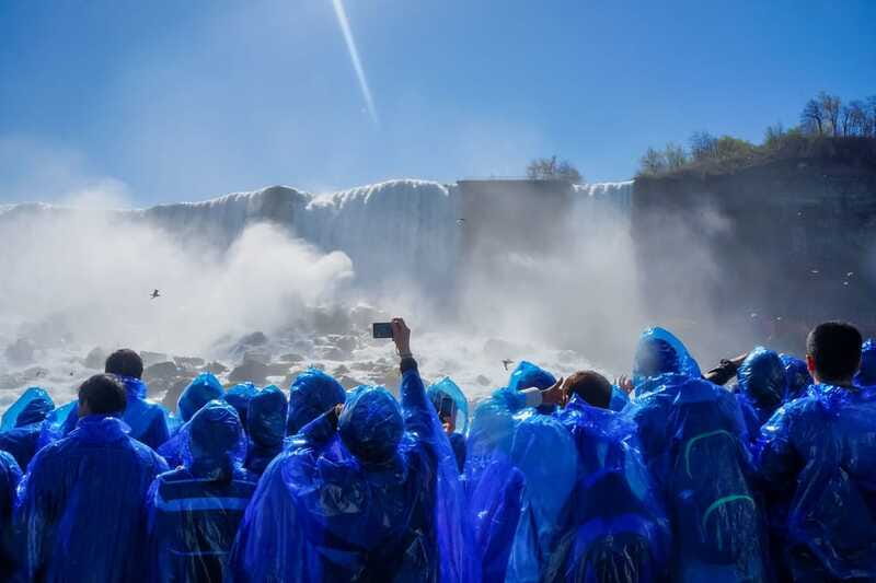 Niagara Falls: Canadian Side Day Trip with Maid of The Mist - Journey Behind the Falls in colder months
