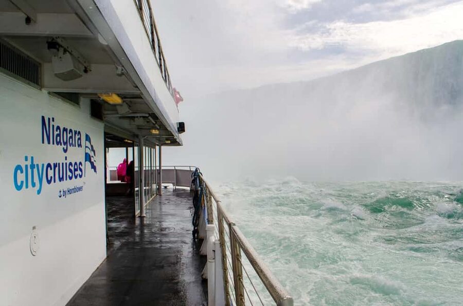 Niagara Falls Day Tour with Boat Ride & Journey Behind Falls - The Hornblower cruise and the best close-up view