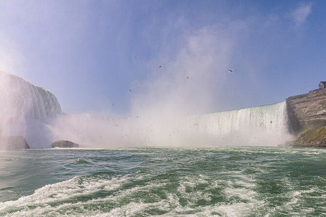 Niagara Falls Tour with Boat Ride & Journey Behind the Falls - Going behind Horseshoe Falls