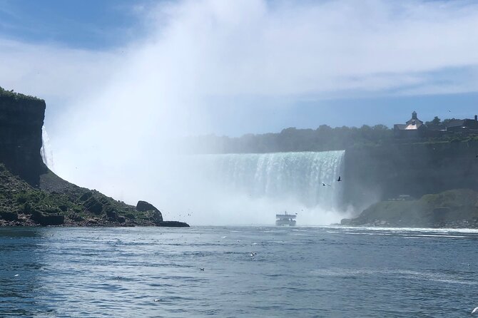 Niagara Falls VIP Private SUV Tour: Helicopter & Boat included - The boat ride under the Canadian and American falls