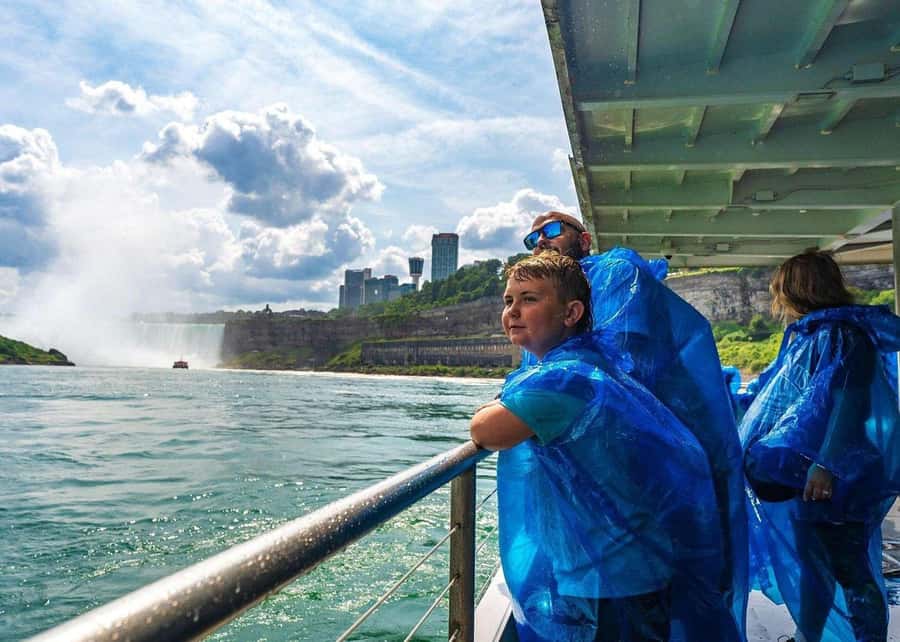 Niagara Falls Walking Tour with Maid of the Mist & Cave - Maid of the Mist brings the spray