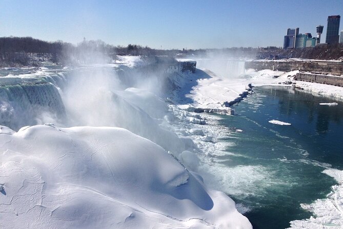 Niagara Falls Winter Wonderland Small Group Tour - Bridal Veil Falls offers a smaller, more delicate view