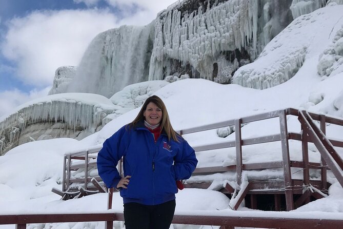 Niagara Falls Winter Wonderland Small Group Tour - Goat Island brings you close to all that moving water