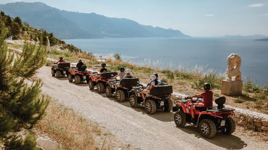 Omiš/Split Expedition: 65 km Quad Tour to Hidden Waterfalls - Following the river canyon roads