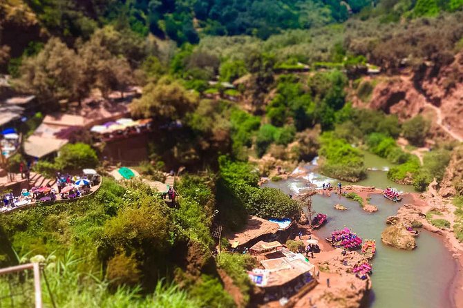Ouzoud Waterfalls Guided Hike and Boat Trip from Marrakech - The included boat ride below the falls
