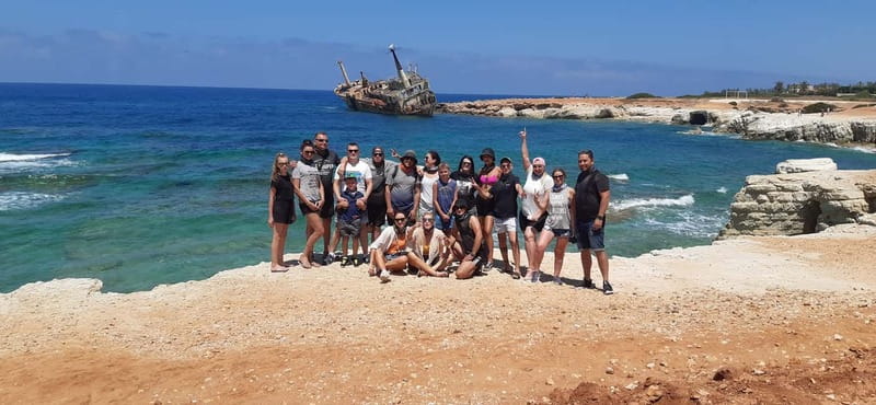 Paphos: Buggy Tour Akamas incl and Adonis Falls - The shipwreck viewpoint and the move off-road