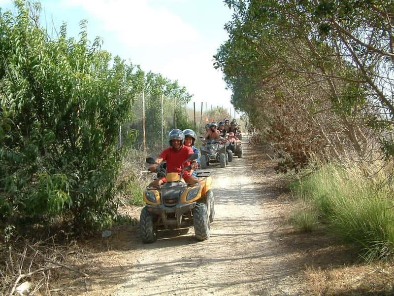 Paphos: Quad and Buggy Afternoon Safari to Adonis Waterfalls - Mavrokolympos Dam adds variety to the ride