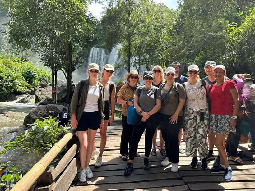 Phnom Kulen Waterfall & the Sacred 1000 Lingas (with Lunch) - Swimming at the two-tier Kulen Waterfall