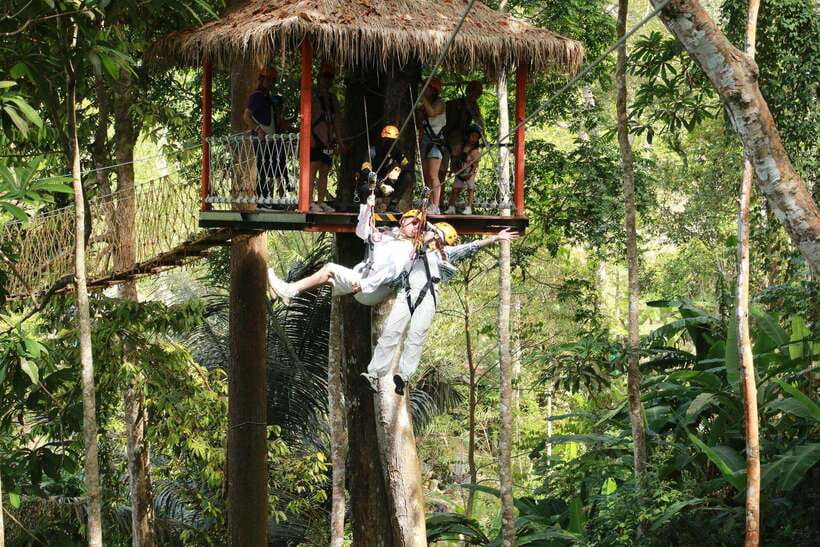 Phuket: Erawan Zipline Adventure with Ocean Views in Patong - From the first platform to the jungle course