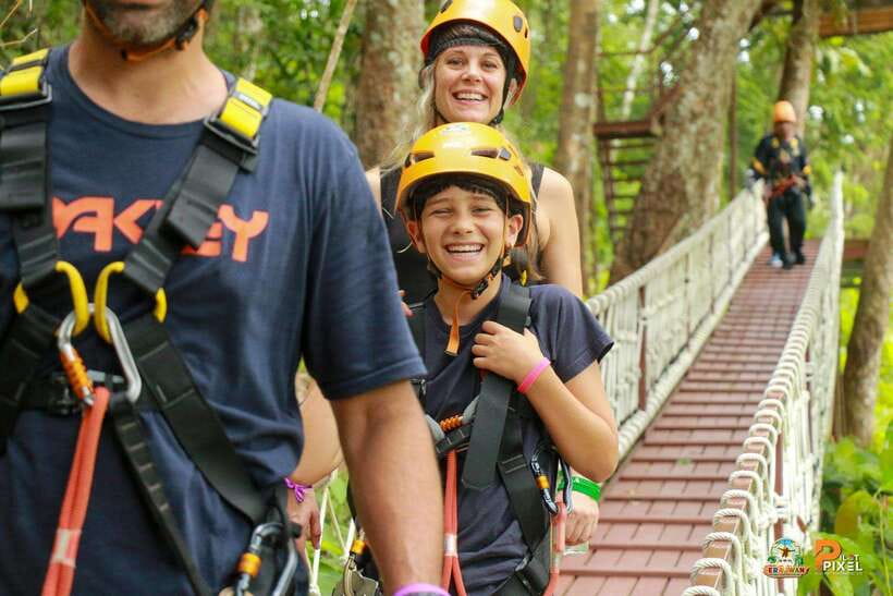 Phuket: Erawan Zipline Adventure with Ocean Views in Patong - Abseils, bridges, and changing levels