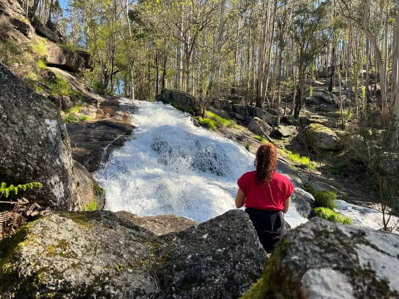Porto: Forest Waterfalls & Roman Ruins Trail Tour - Walking beside the Quedas da Fervença stream