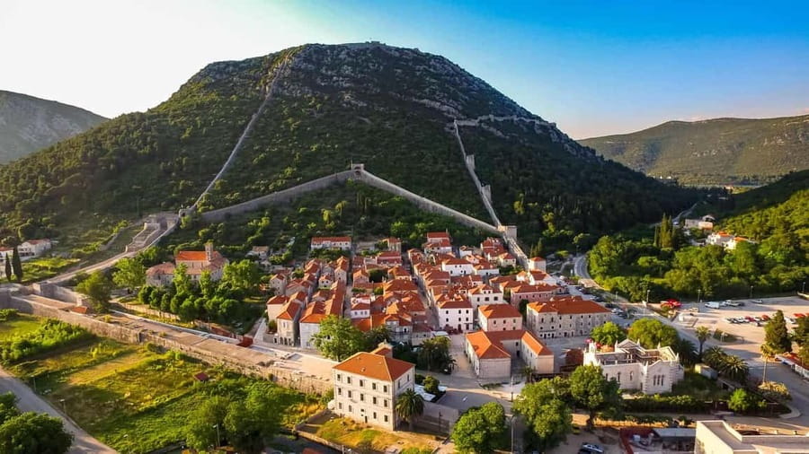 Private Mostar, Ston and Kravice Waterfalls - Costumizable - Ston and the short look at its walls