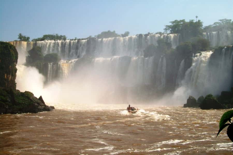 Puerto Iguazú: Iguazú Falls Adventure with 4WD & Boat Ride - The Superior Circuit from above