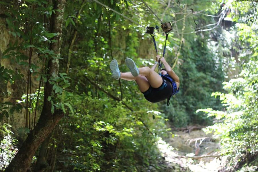 Puerto Plata/Amber Cove: Zipline and Waterfalls with Lunch - Five zipline courses over the forest