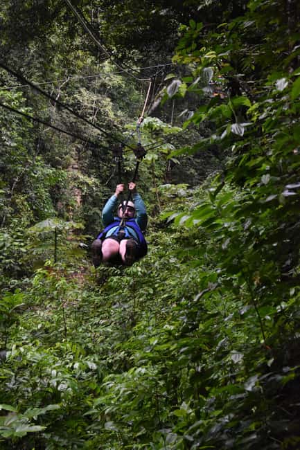 Puerto Plata/Amber Cove: Zipline and Waterfalls with Lunch - Swimming, sliding, and jumping through the falls
