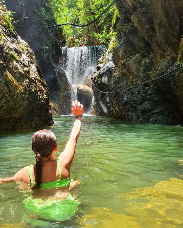 Puerto Vallarta: 4-Hour Jungle Hike and Waterfall Swim - Reaching the first waterfall after about an hour