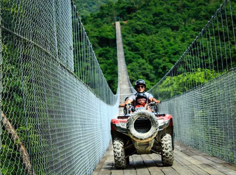 Puerto Vallarta: Jorullo Bridge ATV, Waterfall, Tequila Tour - Crossing Jorullo Bridge above the Cuale River