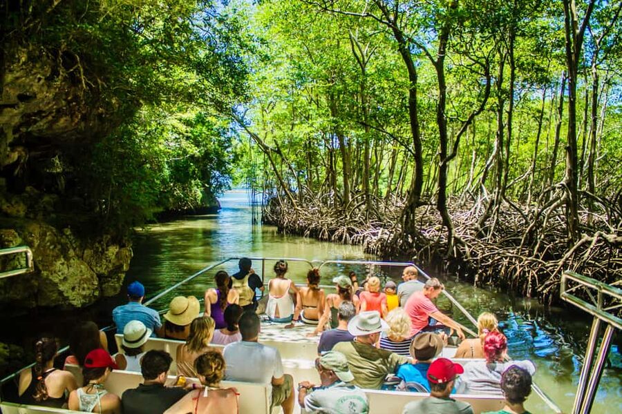 Punta Cana: 3-in-1 Adventure Haitises Park Waterfall Montaña - A long ride through Miches and Sabana de la Mar