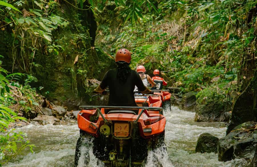 Quad Bike Bali With Tunnel & Waterfall Tour - Starting with a safety briefing and gear