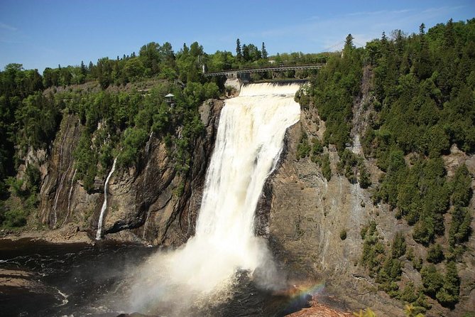 Quebec City and Montmorency Falls Day Trip from Montreal - Montmorency Falls in a short 15-minute visit