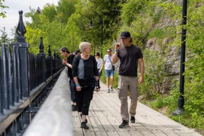 Quebec City: Montmorency Falls and Microbrewery eBike Tour