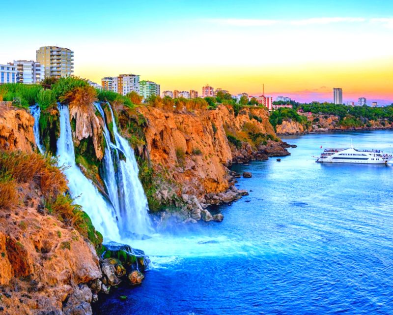 Relax Boat Tour in Antalya with Lunch, Swim & Waterfalls - Lunch on board, with a simple Turkish-style menu