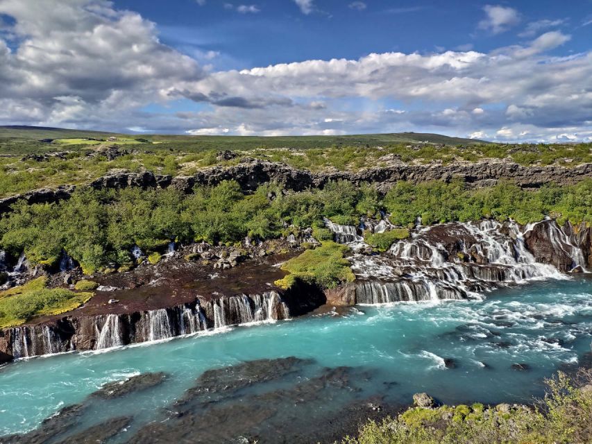Reykjavik: Lava Cave, Hot Springs, Horses & Waterfalls Tour - Meeting Icelandic horses at Sturlureykir