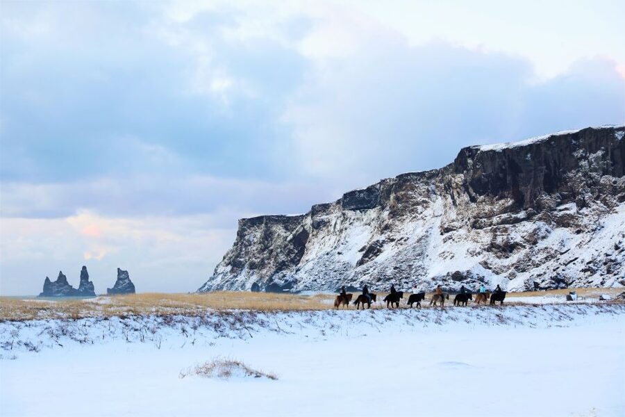Reykjavik: South Coast Waterfalls & Glacier Small-Group Tour - Reynisfjara and the stark black-sand coast