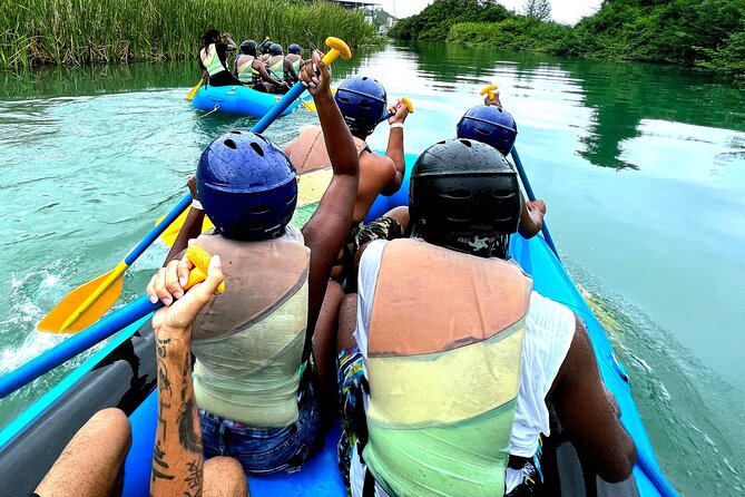 River Rapids Waterfalls Rafting and Beach Adventure - The guides can make a mild trip memorable