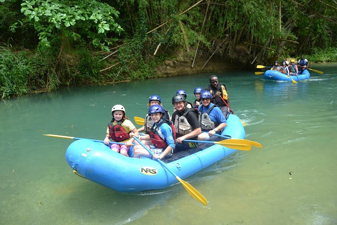 River Rapids Waterfalls Rafting and Beach Adventure - The jungle walk sets up the river run