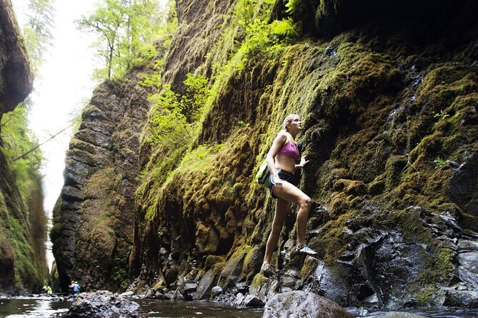 River Trekking to the Waterfall in Andros - Following the Achla River into the woods