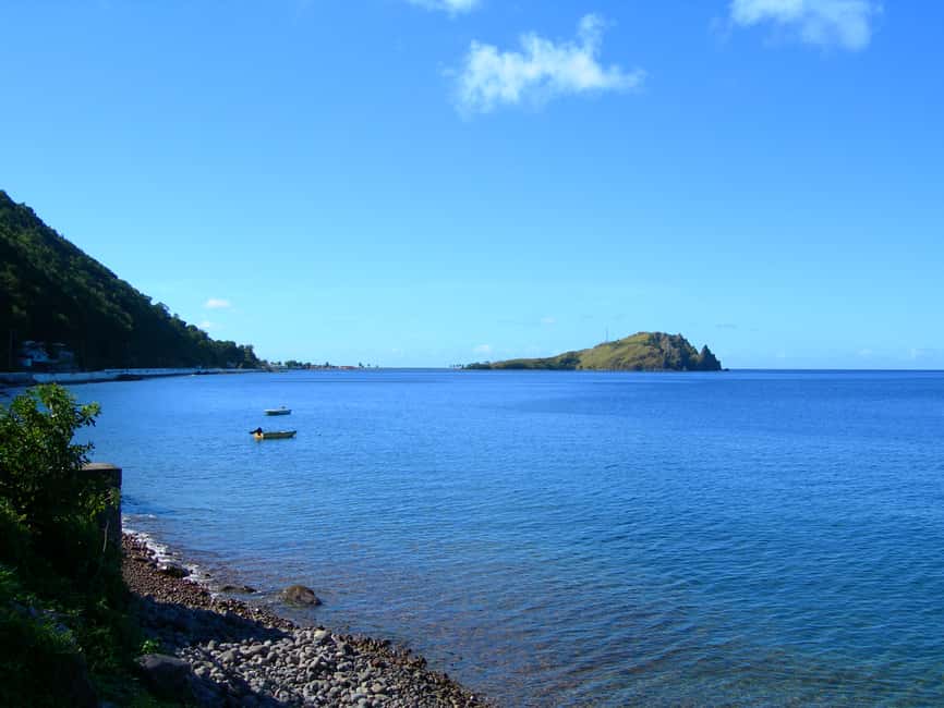 Roseau: Titou Gorge, Hot Spring, Falls & Champagne Reef Tour - Starting near Roseau and heading to the sea