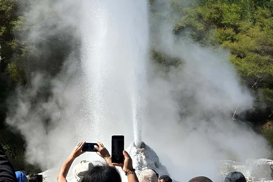 Rotorua & Taupo DayTour Waiotapu & Huka Falls from Auckland - Lady Knox Geyser and a timed natural show